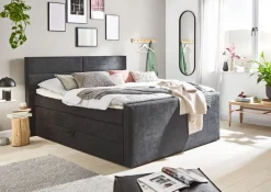 Ole Gunderson Boxspringbett FENTISSIMO SPACE 180 x 200 cm grau