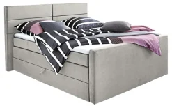 Ole Gunderson Boxspringbett 180 x 200 cm Stoffbezug grau