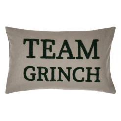 pad Kissenhülle TEAM GRINCH 30 x 50 cm beige/grün