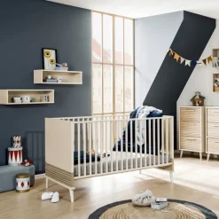 PAIDI Babybett EEFJE 70 x 140 cm beige/ braun