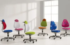 PAIDI Drehstuhl PEPE Pink/Motiv Einhorn