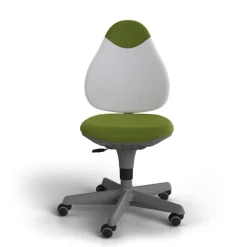 PAIDI Drehstuhl PEPE Stoffbezug grün/ weiß