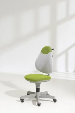 PAIDI Drehstuhl PEPE Stoffbezug grün/ weiß