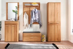 Paneel VEDURA 90 x 29 x 113 cm Teilmassiv braun