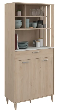 Parisot Buffet-Schrank GALA 11 Jackson Eiche Dekor/ Beton Optik 84x182x41 cm