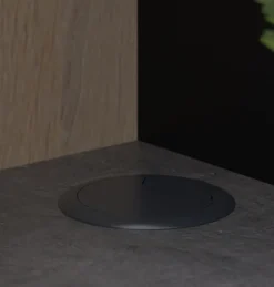 Parisot Buffet-Schrank Fumay 100 x 186 cm Eiche Dekor/ schwarz