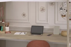 Parisot Eck-Hochbett ALEX braun/ weiß