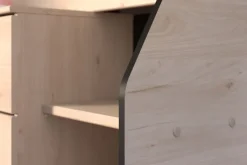 Parisot Halbhohes Hochbett MILKY 2 braun/schwarz