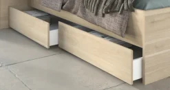 Parisot Stauraumbett ESCALE 2 braun 140 x 200 cm