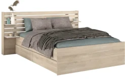 Parisot Stauraumbett ESCALE 3 braun 160 x 200 cm