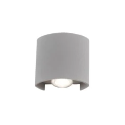 Paul Neuhaus AuĂenwandleuchte CARLO Aluminium/Kunststoff 8 x 7.6 x 3.2 cm Silberfarbig