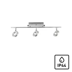 Paul Neuhaus LED Badlampe SILEDA 3 Spots alufarbig