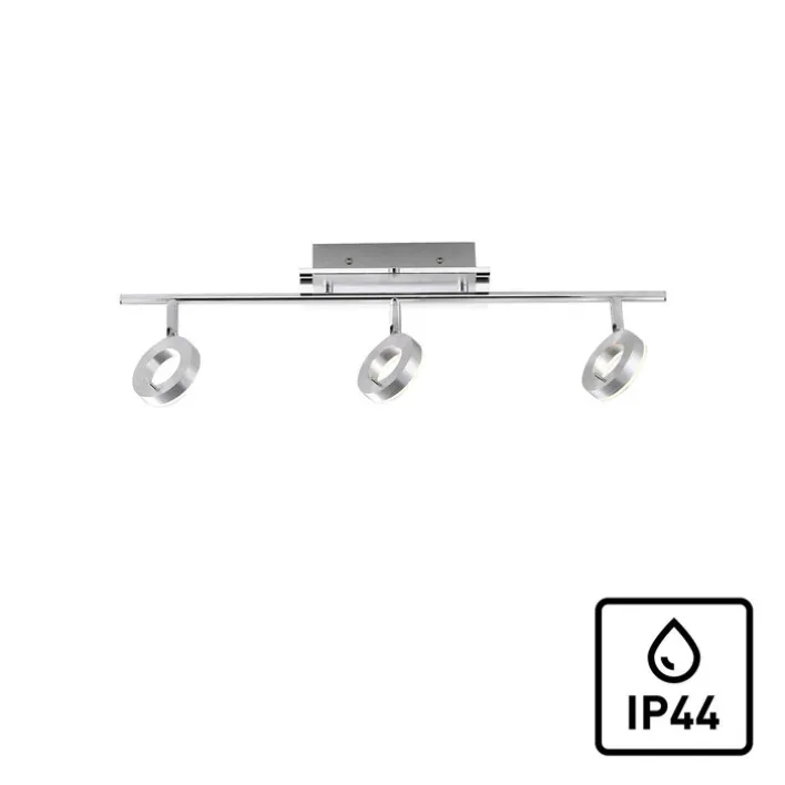 Paul Neuhaus LED Badlampe SILEDA 3 Spots alufarbig