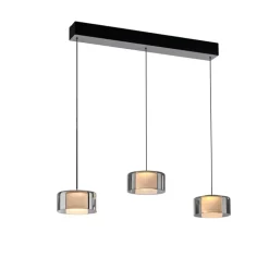 Paul Neuhaus LED Balkenpendel RIKA 3-flg cm schwarz