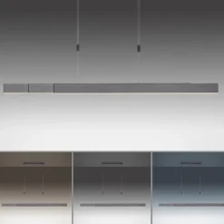 Paul Neuhaus LED Balkenpendel PURE-MOTO grau eloxiert