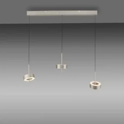 Paul Neuhaus LED Balkenpendel Q-ROTATE 3-flg Nickelfarbig