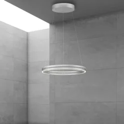 Paul Neuhaus LED Balkenpendel PURE E-LOOP 2-flg alufarbig