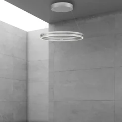 Paul Neuhaus LED Balkenpendel PURE E-LOOP 2-flg alufarbig