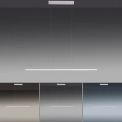 Paul Neuhaus LED Balkenpendel PURE-LITE 100 cm stahlfarbig