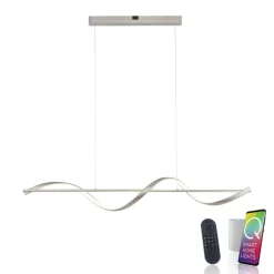 Paul Neuhaus LED Balkenpendel Q-SWING 1-flg silberfarbig