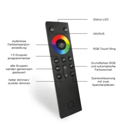 Paul Neuhaus LED Deckenlampe Q-VITO 59 cm stahlfarbig