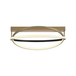 Paul Neuhaus LED Deckenlampe Q-BELUGA rund Messing/ Schwarz matt