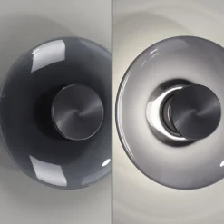 Paul Neuhaus LED Deckenlampe PURE VITRUM 22 cm grau