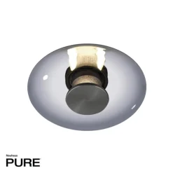 Paul Neuhaus LED Deckenlampe PURE VITRUM 22 cm grau