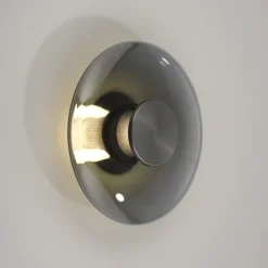 Paul Neuhaus LED Deckenlampe PURE VITRUM 22 cm grau