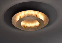 Paul Neuhaus LED Deckenlampe NEVIS 40 cm goldfarbig