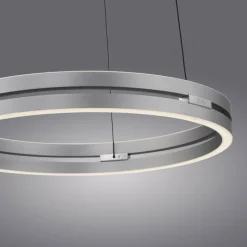 Paul Neuhaus LED Pendelleuchte PURE E-LOOP Aluminium Ø 50 cm Alu-/Nickelfarbig