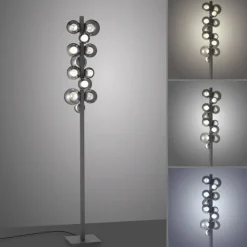 Paul Neuhaus LED Stehlampe PURE POPUP 12-flg grau