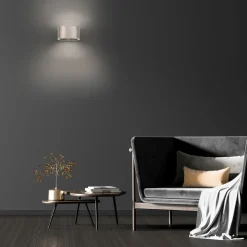 Paul Neuhaus LED Wandlampe PURE CLIPSE 15 cm aluminium