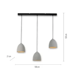 Paul Neuhaus Retrofit Pendelleuchte ETON 100 cm beton