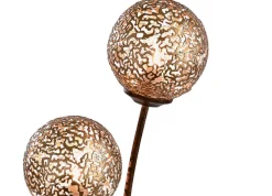 Paul Neuhaus Retrofit Stehlampe GRETA 6-flg rostfarbig/goldfarbig