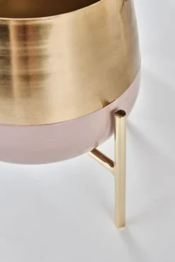 Pflanzenständer 3er-Set goldfarbig /rosé