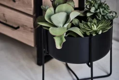 Pflanzenständer HELMANA 2-teilig schwarz matt