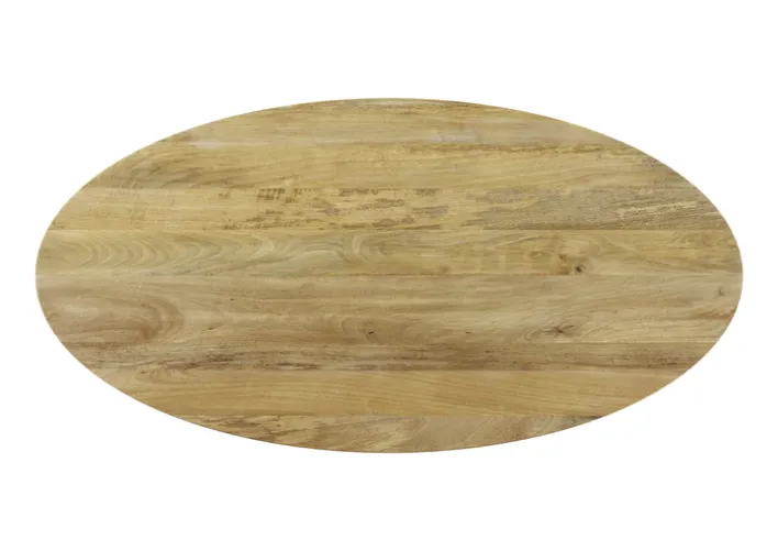 PHILL HILL Esstisch LEWIS 220 x 100 x 77 cm Mango massiv/schwarz