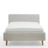 Polsterbett MATTIS 140 x 200 cm Cord beige