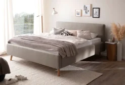 Polsterbett MATTIS 160 x 200 cm taupegrau