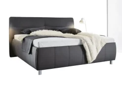 Polsterbett PALLAS 180 x 200 cm Stoffbezug grau