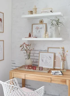 PRO ART Framed Art Bild LINE ART FACES III 33 x 33 cm