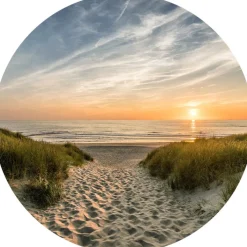 PRO ART Glas Art Bild WEG ZUM STRAND 30 cm Floatglas