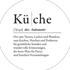 PRO ART Glasbild KÜCHE 20 cm