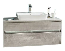 puris Waschplatz UNIQUE 102 cm Polarweiß/ Betonoptik