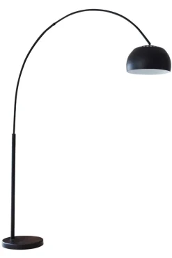 Retrofit Bogenlampe schwarz /Marmor schwarz