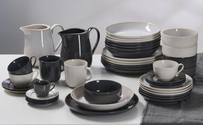 Ritzenhoff & Breker Espresso-Untertasse TOLEDO Steinzeug grau