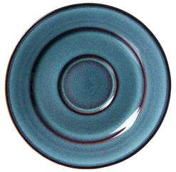 Ritzenhoff & Breker Espresso-Untertasse BALI 6er Set Steinzeug blau