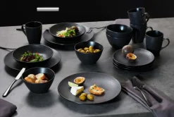 Ritzenhoff & Breker Frühstücksservice KITWE 12-teilig schwarz