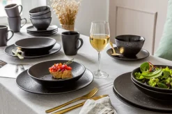 Ritzenhoff & Breker Frühstücksservice KITWE 12-teilig schwarz